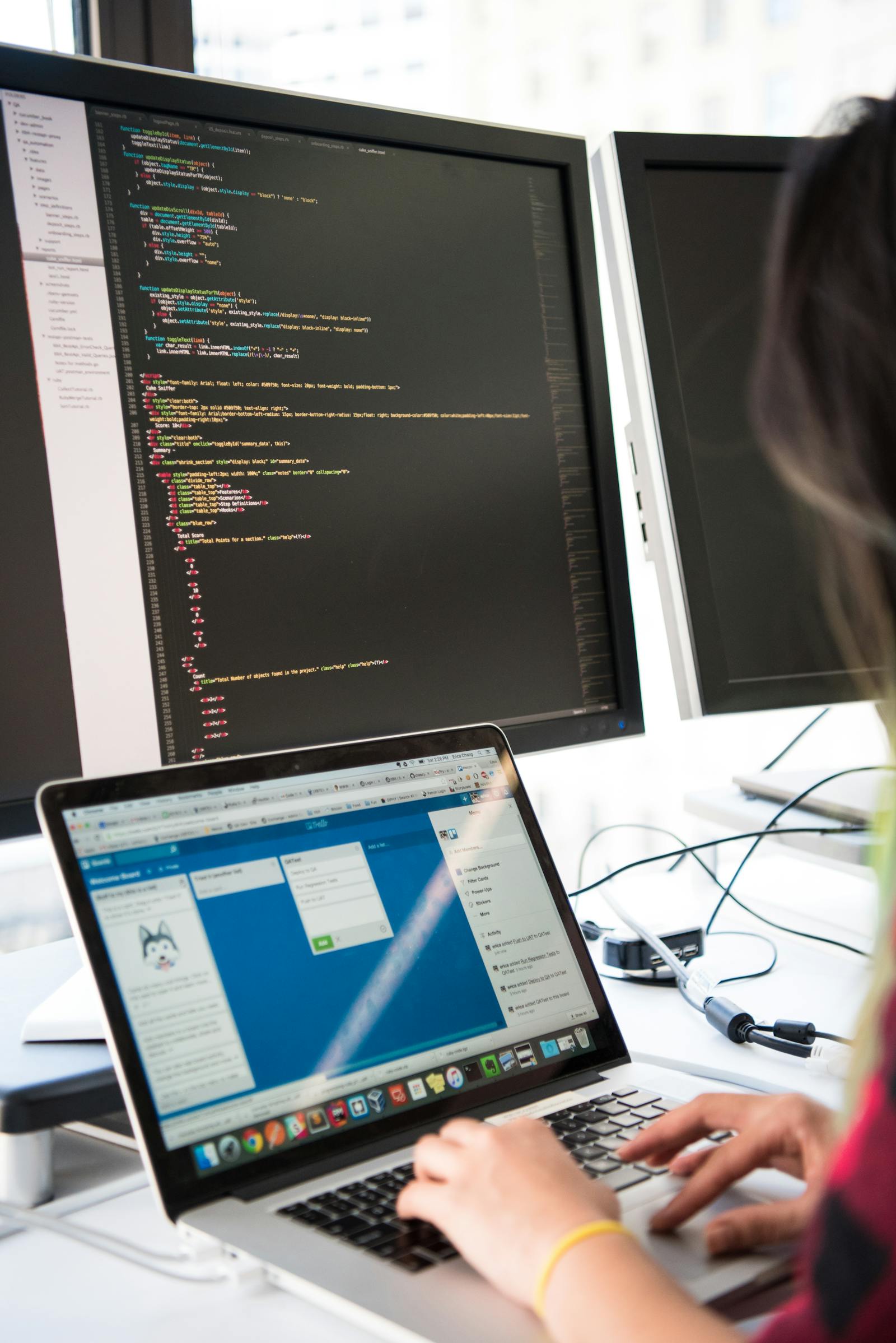 Web development workspace